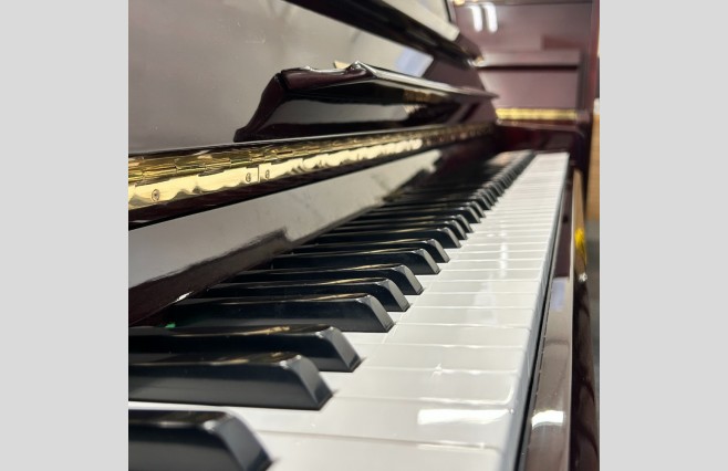 Hyundai Polished Wine Mahogany 108 Upright Piano, Used - All Inclusive Premium Package (SN:HHA01320) - Image 8